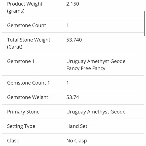 AMETHYST GEODE PENDANT STERLING SILVER LOOP PENDANT - Picture 6 of 7